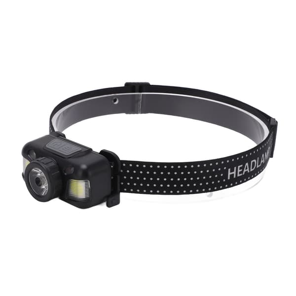 Oppladbar hodelykt Super Bright Fixed Focus Sensor Mini hodelykt for camping, sykling, løping og fiske