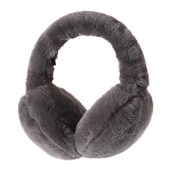 Foldable Earmuffs, Adjustable Faux Fur Earmuffs for Winter