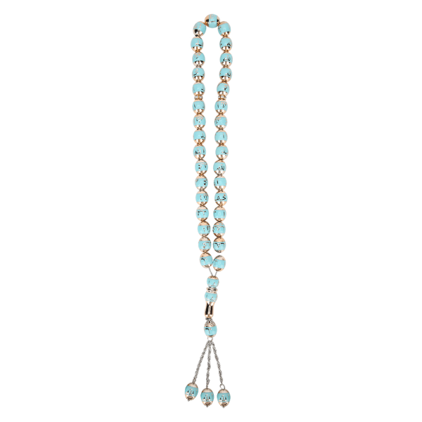 Red Resin Muslim Prayer Beads - Hengellisen palvonnan lisävaruste lake blue