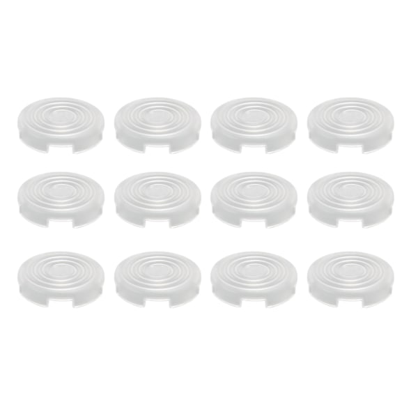 12 stk Arcade-knappdeksel, erstatning for mekaniske trykknappdeksel for Kailh, Cherry, TTC, Akko, Glorious brytere, hvite