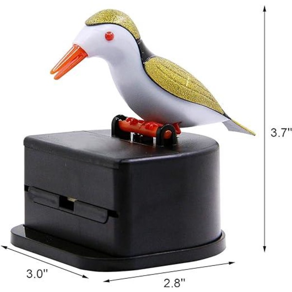 Golden Creative Bird Tandpetare Dispenser