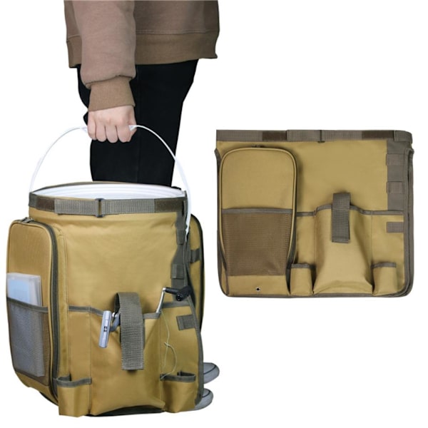 Udendørs Camping Spand Organizer Stor Kapacitet Fiskeudstyr Taske Opbevaringstaske Havepose til Fiske Camping Vandreture