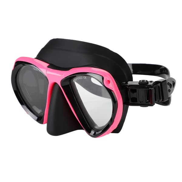 KEEP DIVING Vuxen Snorkling Dykmask Glasögon Undervattensutrustning (Rose Red)