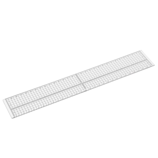 Sybehörslinjal Klar Skala Transparent Hållbar Akryl Hög Noggrannhet Flexibel Bred Användning Klar Linjal