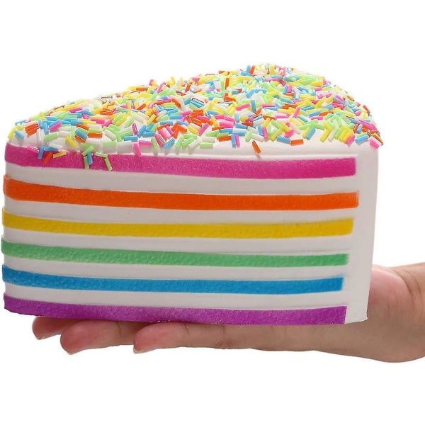 Kawaii Rainbow Squishy Cake Slow Rising Squeeze Toy Anti-Stress Toy