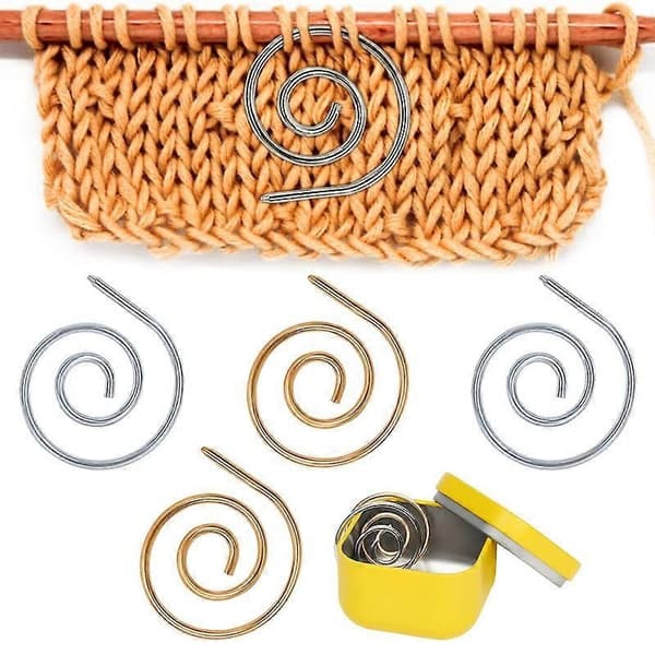 4 pcs Spiral Knitting Needles with Storage Box, Cable Needle