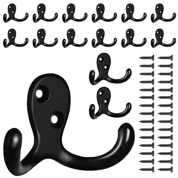 Wall Mounted Hooks, Double Hooks