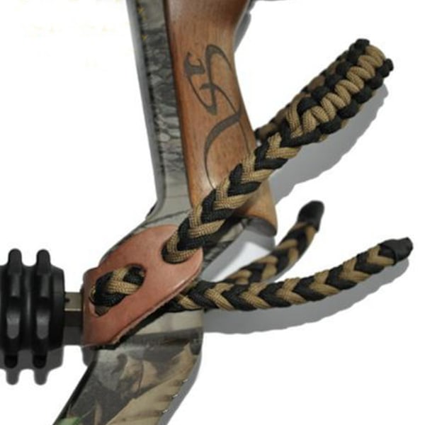 Bågskytte Bow Wrist Sling Justerbar flätad sladd rep Jakt för Compound Bow
