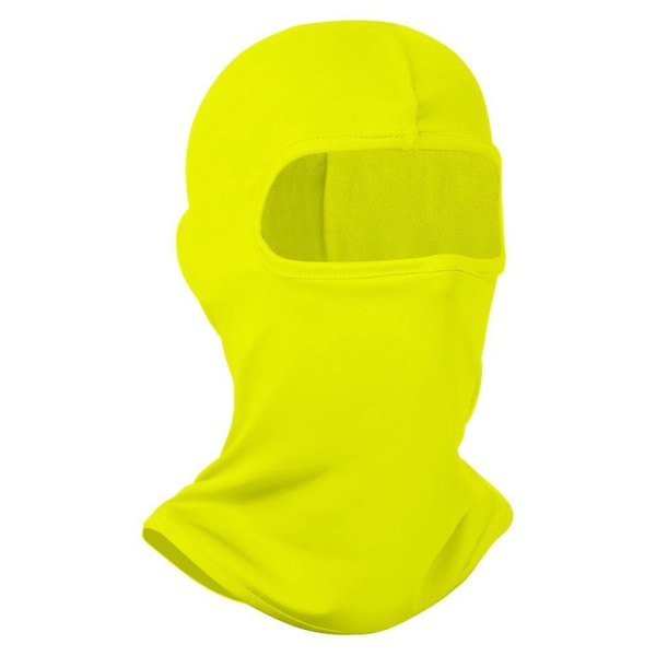 Gul Ski Balaclava-maske med UV-beskyttelse for motorsykkelkjøring og sommersport