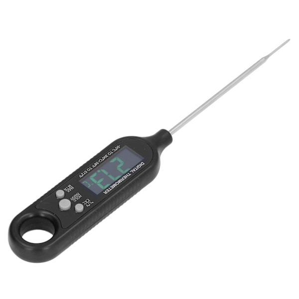 Penntyp mattermometer elektronisk rostfritt stål sond grill kökstermometer för matlagning grill svart