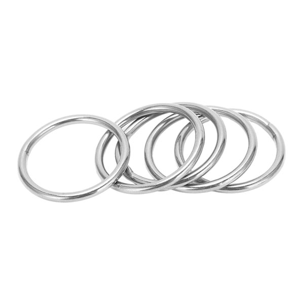 5 st O-ringar i rostfritt stål 3 mm flerfunktions-hårdvaruringar för marinbåtsbagage3x 40 mm / 0,1x1,6in