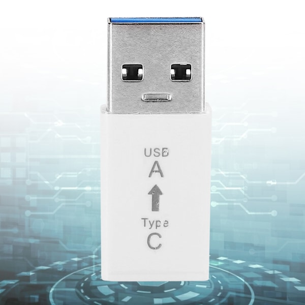 3 st USB3.0 Hane till Typ C Hona Adapter Kontakt Universal Elektronisk Omvandlare (Vit)