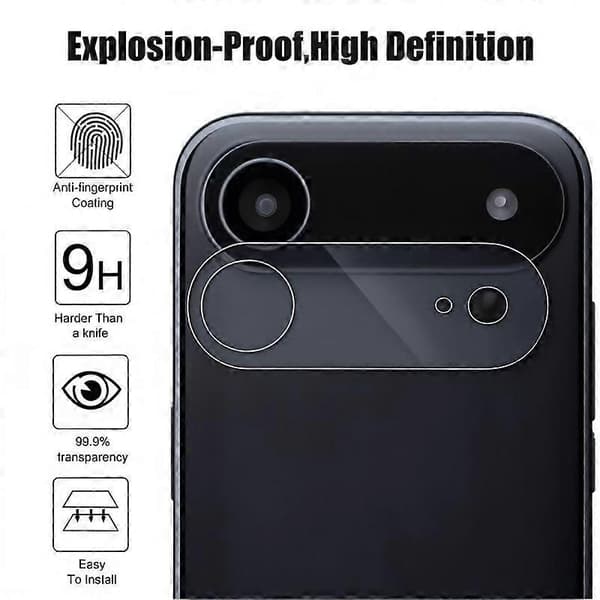 For iPhone 17 Air Camera Lens Protector WANLONFENG Full Coverage HD Clear Lens Film with Cleaning