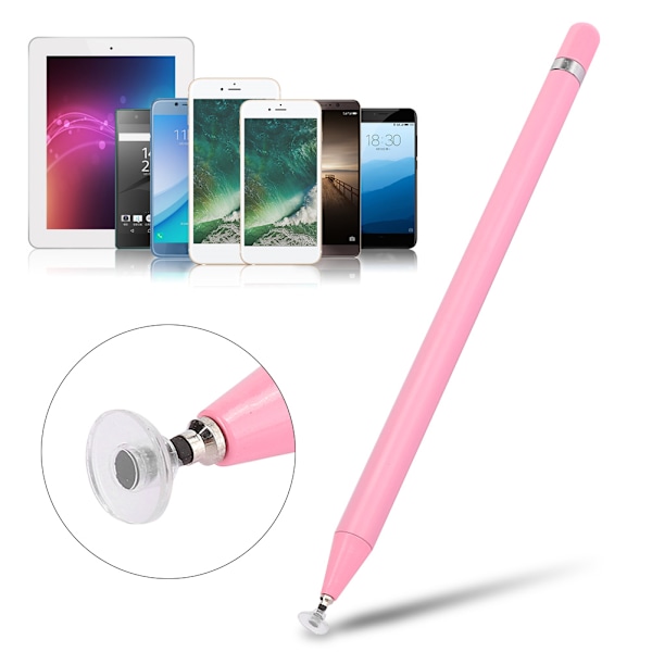 Skjerm Touch Penn Nettbrett Stylus Tegning Kapasitiv Blyant Universell for Android/iOS Smarttelefon Nettbrett Rosa