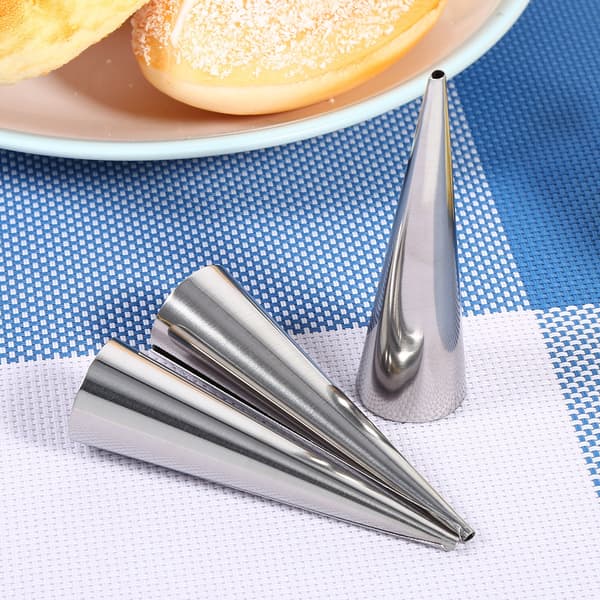 3-pack rostfria non-stick dessert cannoli croissantrör bakform (S)