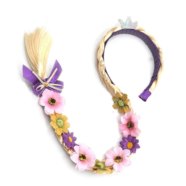 2stk Le Pei Princess Wig Braid Crown til børn med Braid Princess Dress Accessories