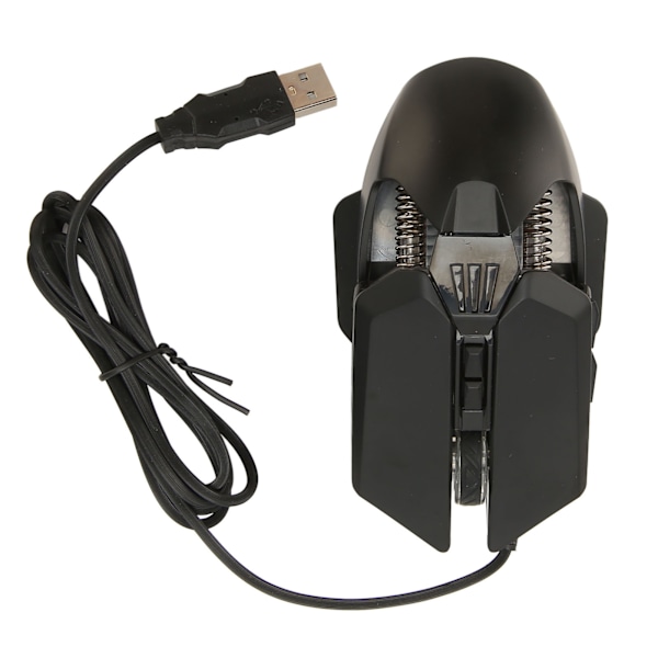 Spilmus Trådløs USB Optisk Computermus med RGB Baggrundsbelysning 4 Justerbare DPI Op til 7200 Ergonomisk Gamer Laptop PC Mus