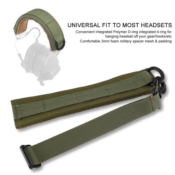 Universal Outdoor Molle Head Wear Headset Hodetelefondeksel Army Green