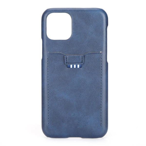 Smal PU-läder Textute kortplatshållare Phone case för Iphone 11 Pro 5,8 tum cover Fodral Blå