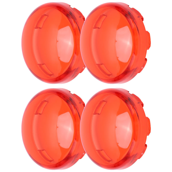4 st 6 cm/2,36 tum Motorcykel Blinkerslins Skydd ABS Universal Motorcykel Tillbehör Röd