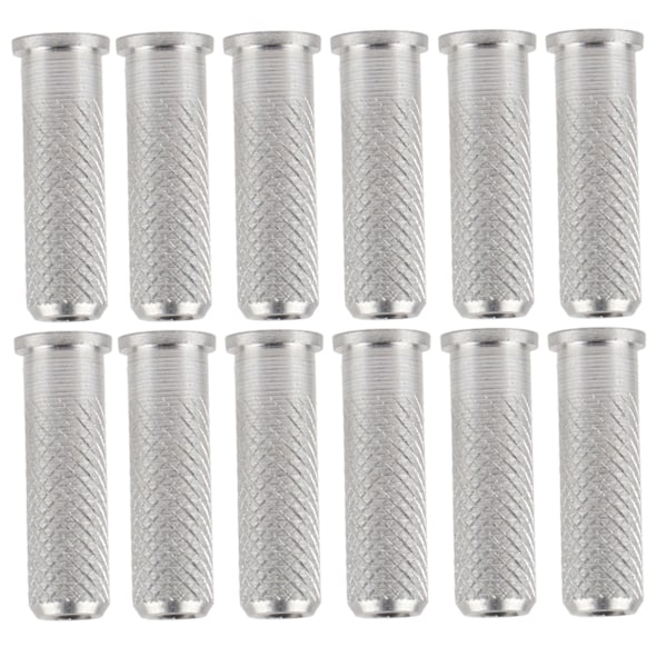 12 stk. Erstatningsbueskydningsbase aluminiumindsatser til kulpile 6,2 mm