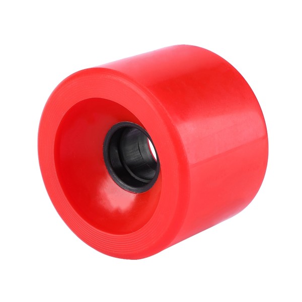 4st set 70*51mm överlägsen kvalitet PU skateboardhjul långa brädhjul (röd)