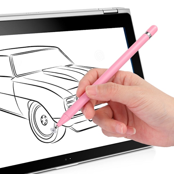 Skjerm Touch Penn Nettbrett Stylus Tegning Kapasitiv Blyant Universell for Android/iOS Smarttelefon Nettbrett Rosa