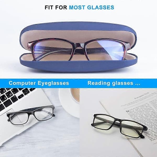 Unisex Hard Shell Eyeglass Case, Protective Case For Glasses
