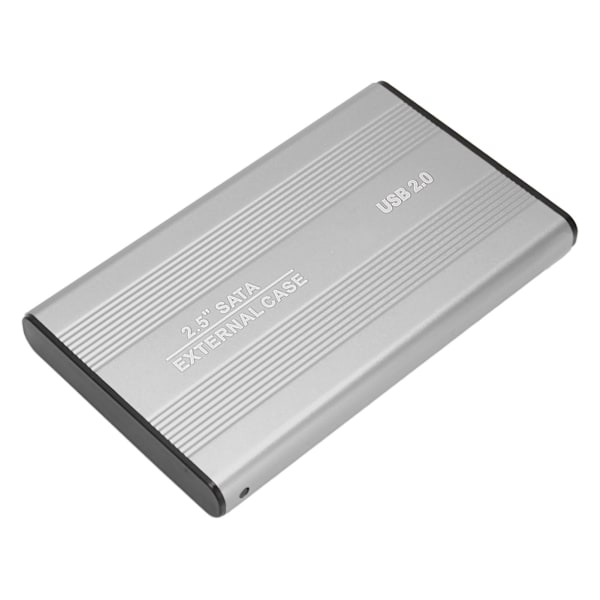 Extern hårddisk 2.5 tum Slim USB 2.0 Höghastighets Plug and Play Mobil hårddisk för dator PC Resa Silver 160GB