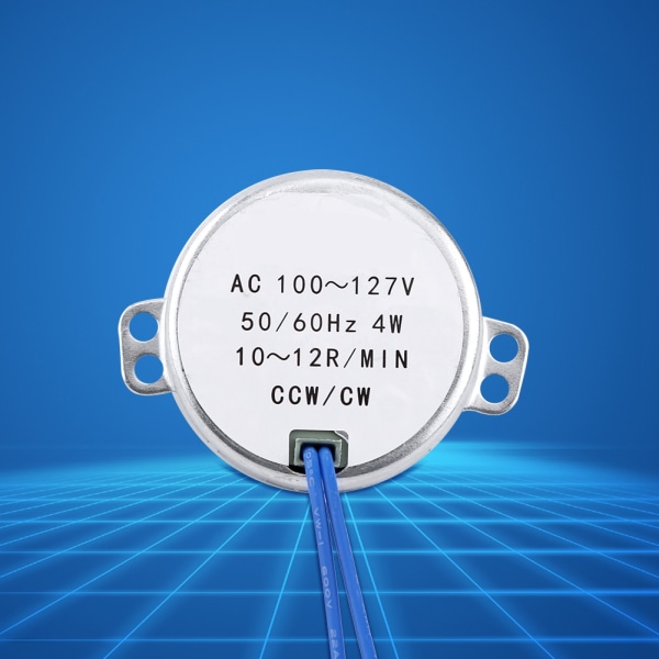 1 kpl AC 100-127V 4W synkroninen moottori 50/60Hz CCW/CW vaihdemoottori (10-12RPM) (10-12RPM)