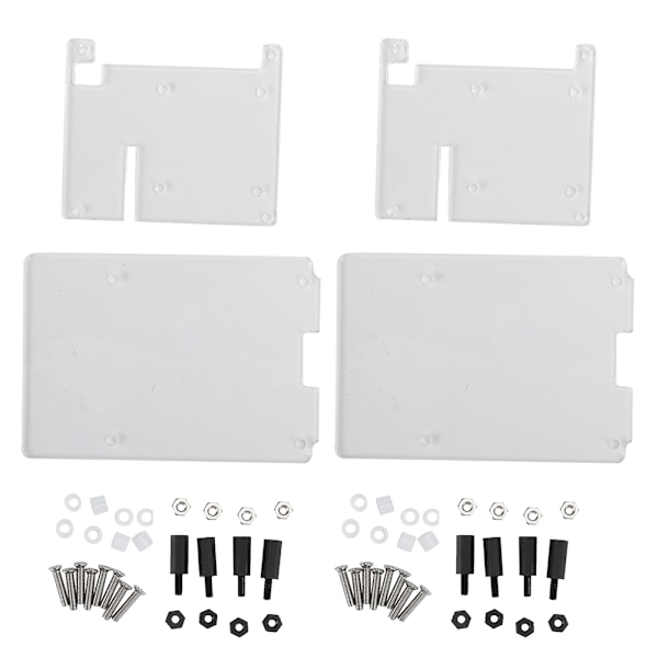 Akryl Case Skal Kabinet Boks Transparent til Raspberry Pi 4b 3B HQCamera (Separat Skal)