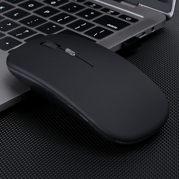 HXSJ Trådløs Mus Fargerik Lysende DualMode Oppladbar for Bluetooth 2.4G T18
