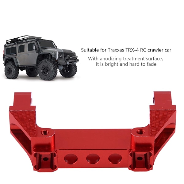 Aluminiumslegering bageste kofangerbeslag til Traxxas TRX-4 RC Crawler Car (rød)