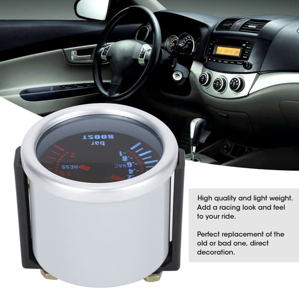 Pointer 52mm/2in Turbo Boost Måler Universal Røgfarvet Linse LED Bar Meter Biltilbehør