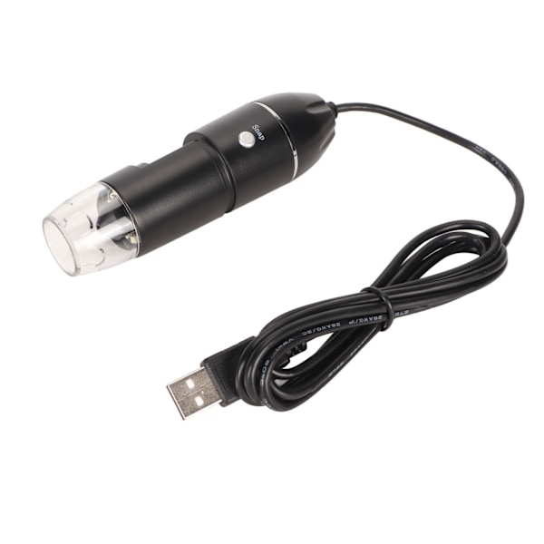 USB Type C Digitaalinen Mikroskooppi 50X - 1600X Mikroskooppikamera 8 LEDillä Puhelimille, Tietokoneille, Lapsille, Opiskelijoille, Insinööreille, 5V DC