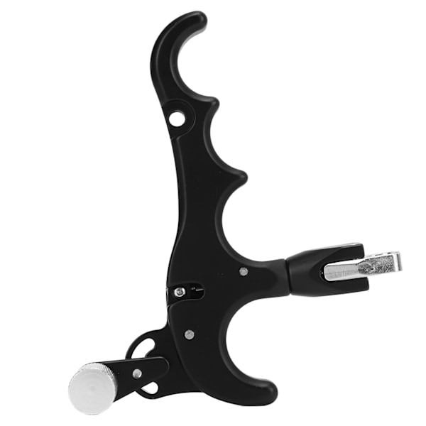 4-Fingers Bue-udløsningshjælp Greb Justerbar Aluminium Legering Compound Bue Tommelfinger Udløser til Udendørs Skydning