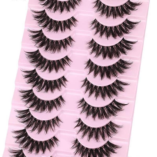 False Eyelashes Clear Natural Eyelash Extension Cat Eyes Curled