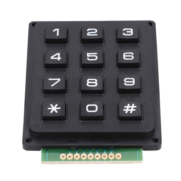 Tangentbordsmoduler med 12 tangenter 3x4 tryckknappar Extern knappsats för MCU