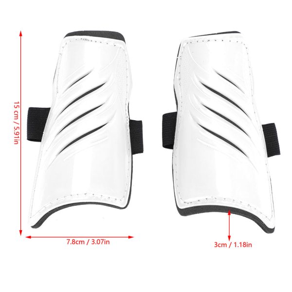 1 Pari Lasten Jalkapallo Shinguards Lapset Jalkapallo Shin Guards Jalat Suoja Valkoinen