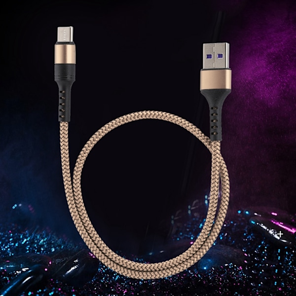 5A Supersnabb Laddning Typ C Datakabel för Huawei P10/P10 plus p20/P20 Pro 0.5m (Gyllene)