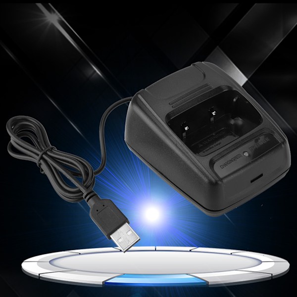 Kaksisuuntainen radiopuhelimen USB-lataustelakka Baofeng BF888S/BF777S/BF666S -malleille