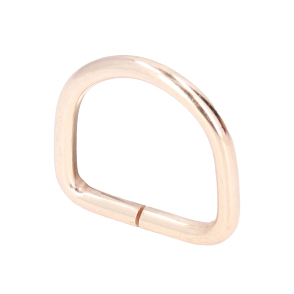20 stk. Metal D-ringe Premium jern Robust Holdbar Blank Udsøgt Bred Anvendelse D-ringe til Tøj Taske Gylden 3,8x25x25mm