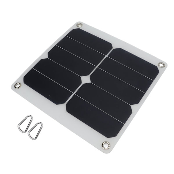 Solar Laddningspanel 15W 5V Mini Bärbar Polysilikon Semi Flexibel Usb Solpanel Laddare Solcellsmodul