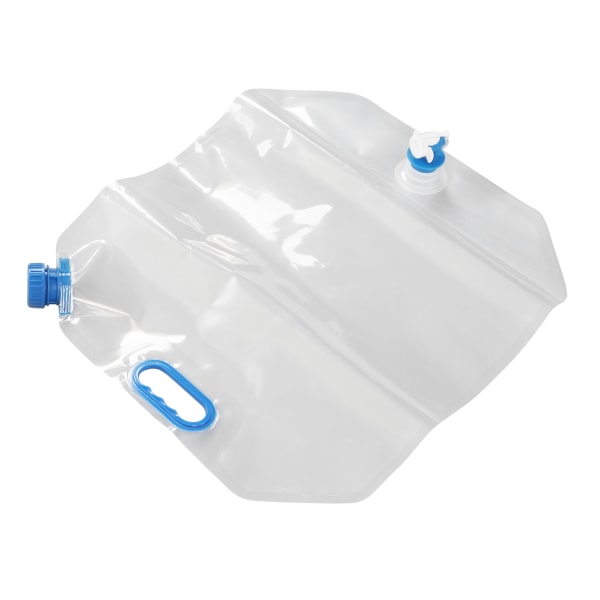 15L hopfällbar vattentankbehållare Livsmedelsklassad PVC bärbart bärhandtag Campingvattenväska för campingridning Blå