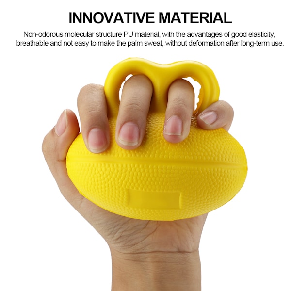 Universal Hand funktion Trainer Finger Recovery Training Träning Stress Grip Ball Gul