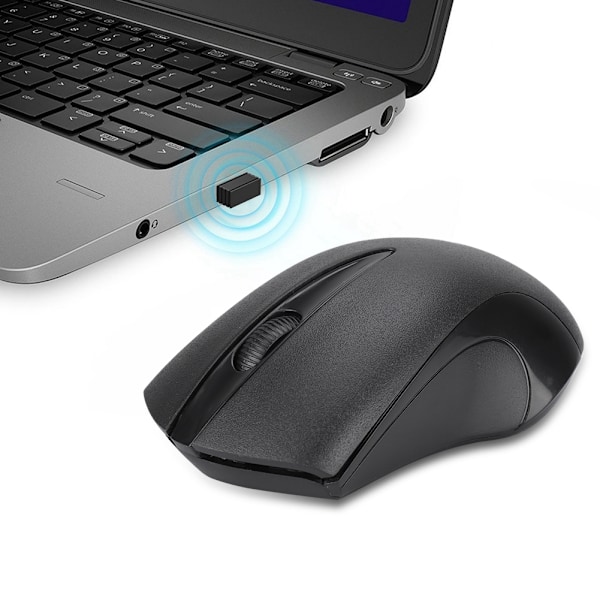 Trådløs Smart Optisk Mus Enkel Mote Ergonomisk Design Mus for Laptop Desktop