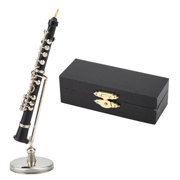 Mini oboe modell - musikinstrument prydnad för dekoration och display