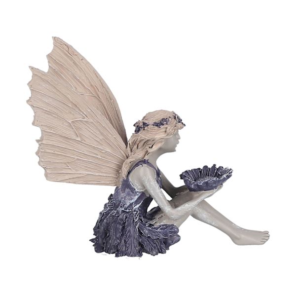 Istuv Fairy-patsas koristeellinen auringonkukka Fairy koriste puutarhan ulkoilmaan kotiin
