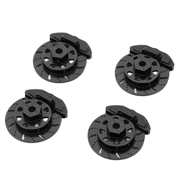 RC-bremseskive aluminiumlegering høy styrke 1/10 Fjernstyrt Bilmetall Oppgraderingsdeler for Axial RBX10Black