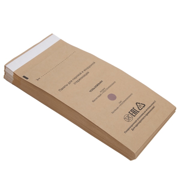 100 stk engangs Nail Art Rensepose for kosmetisk verktøy UV Cleaner Machine Bag 100 x 200 mm